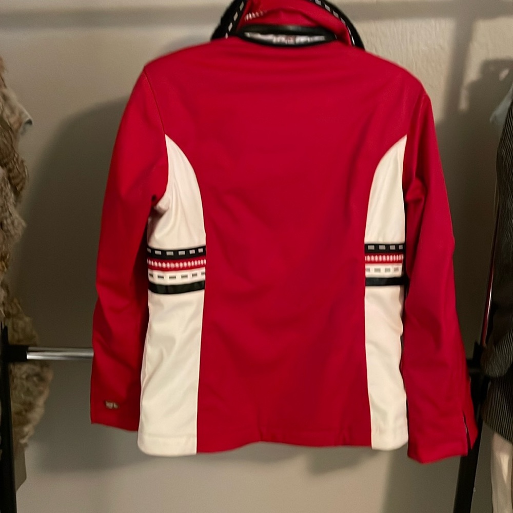 Back of ski jacket